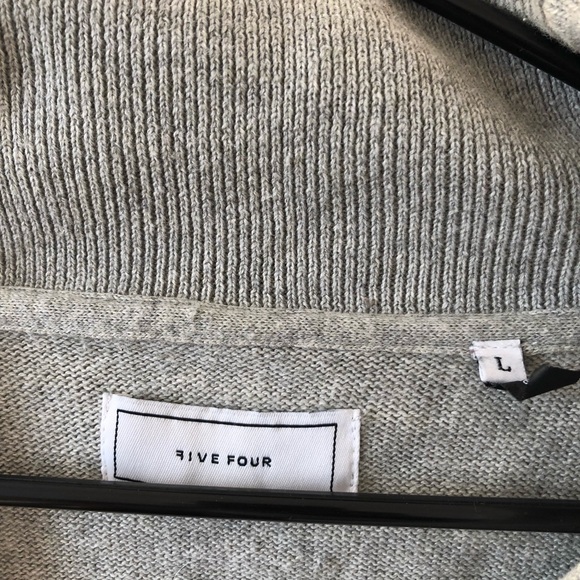 Grey Stripped Cardigan - Picture 2 of 2